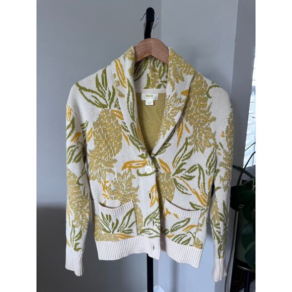 Maeve Anthropologie Piña-Print Cardigan - Picture 3 of 6